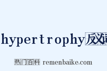 hypertrophy反义词是什么意思的图片